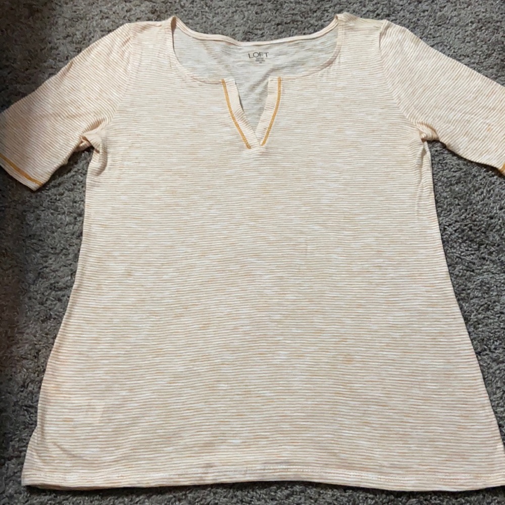 Ann Taylor LOFT basic striped tee